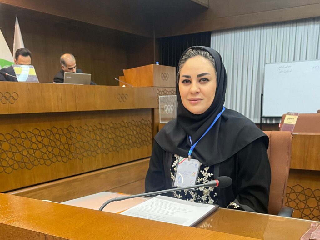حضور مهناز دیانی در مجمع عمومی فدراسیون ژیمناستیک