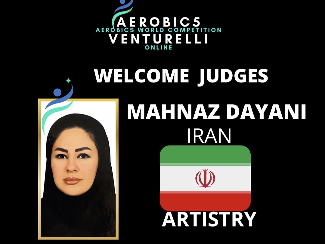 قضاوت آنلاین مهناز دیانی در رقابت‌های جهانی ایروبیک ژیمناستیک ونتورلی
