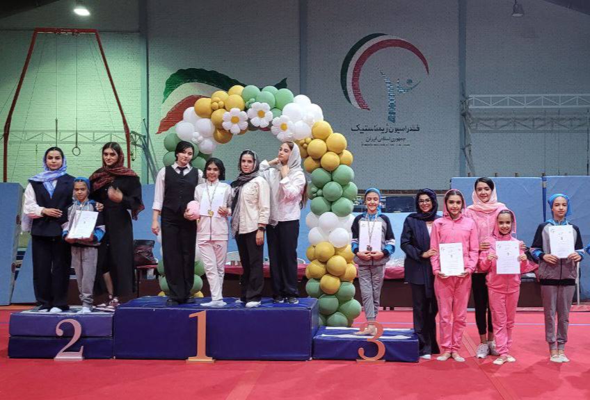 دختران شهر ژیمناستیک اصفهان در لیگ ریتمیک کشور